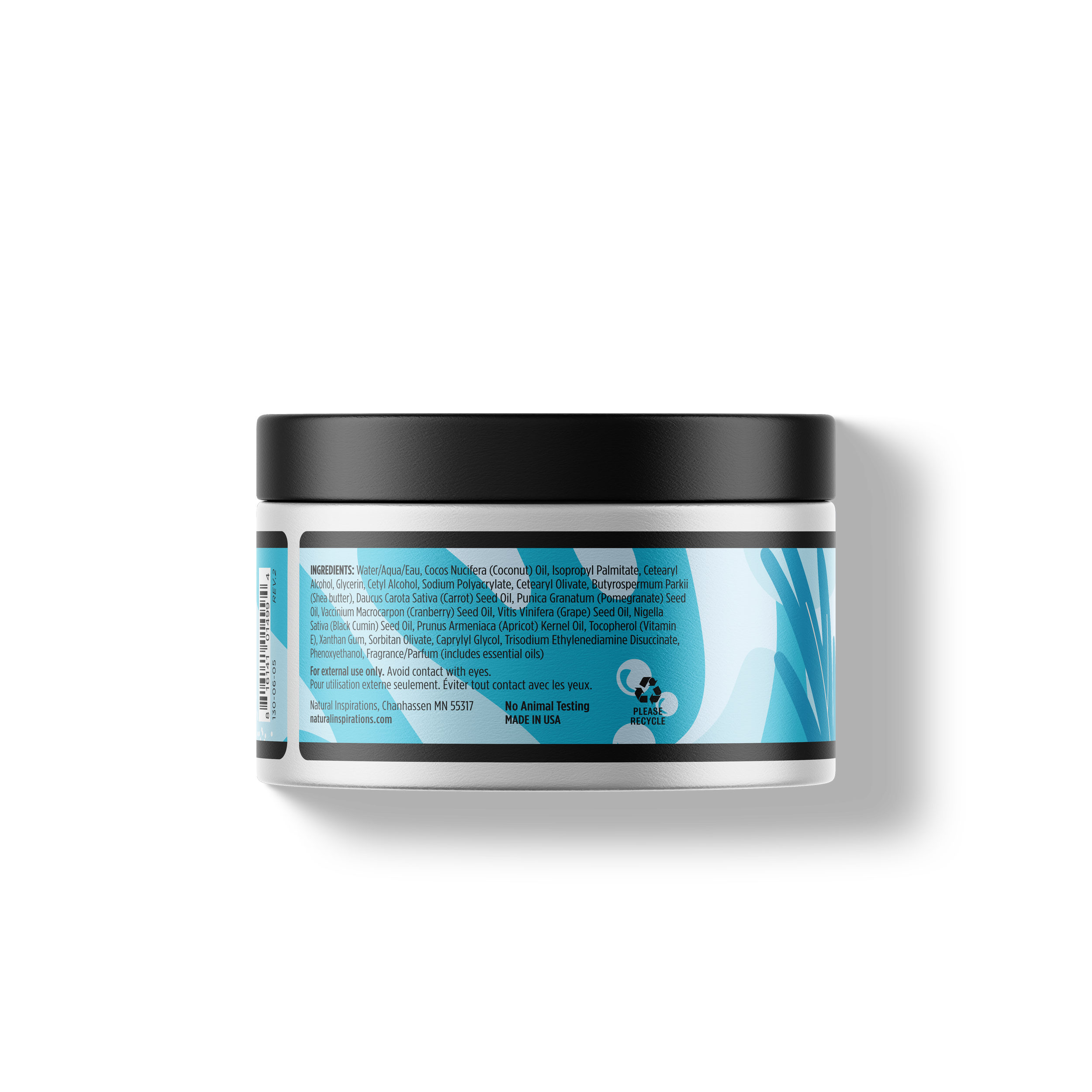 back of sea salt citrus body butter