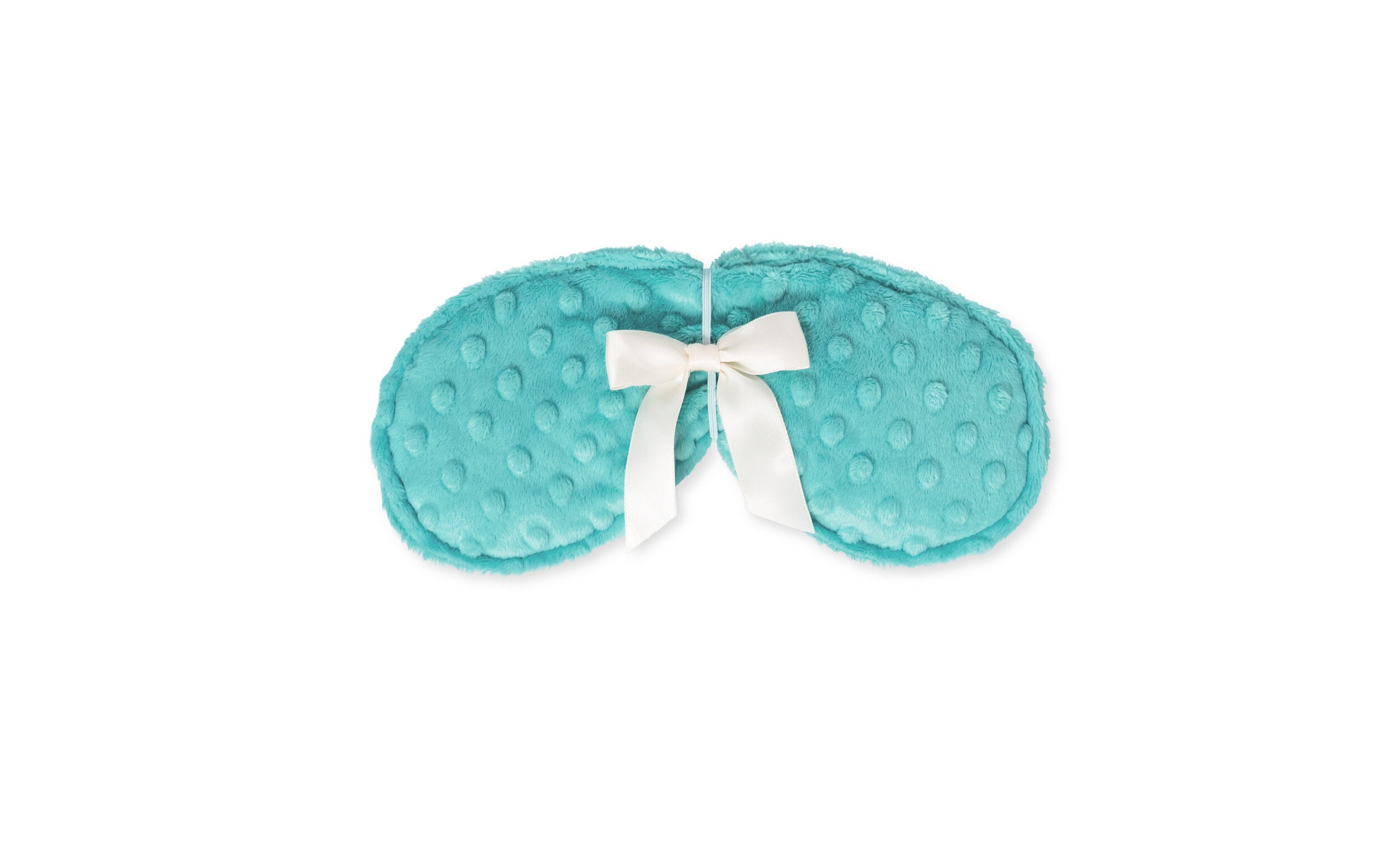 Natural Inspirations blueish-green colored Agave Pear Soothing Eye Pillow on a white background.