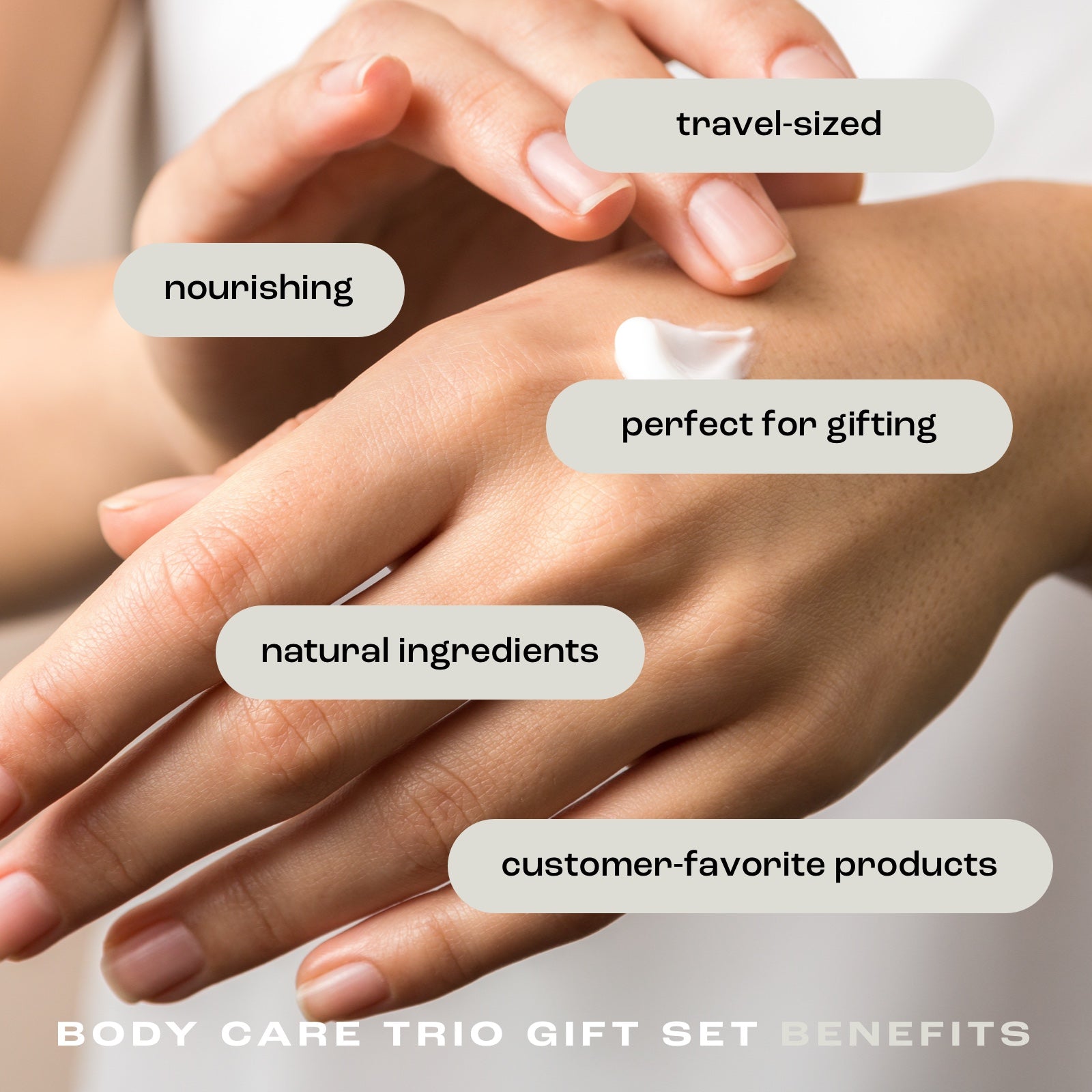 coconut ambre vanille body care trio gift set benefits: travel sized, nourishing, perfect for gifting, natural ingredients, customer-favorite products.