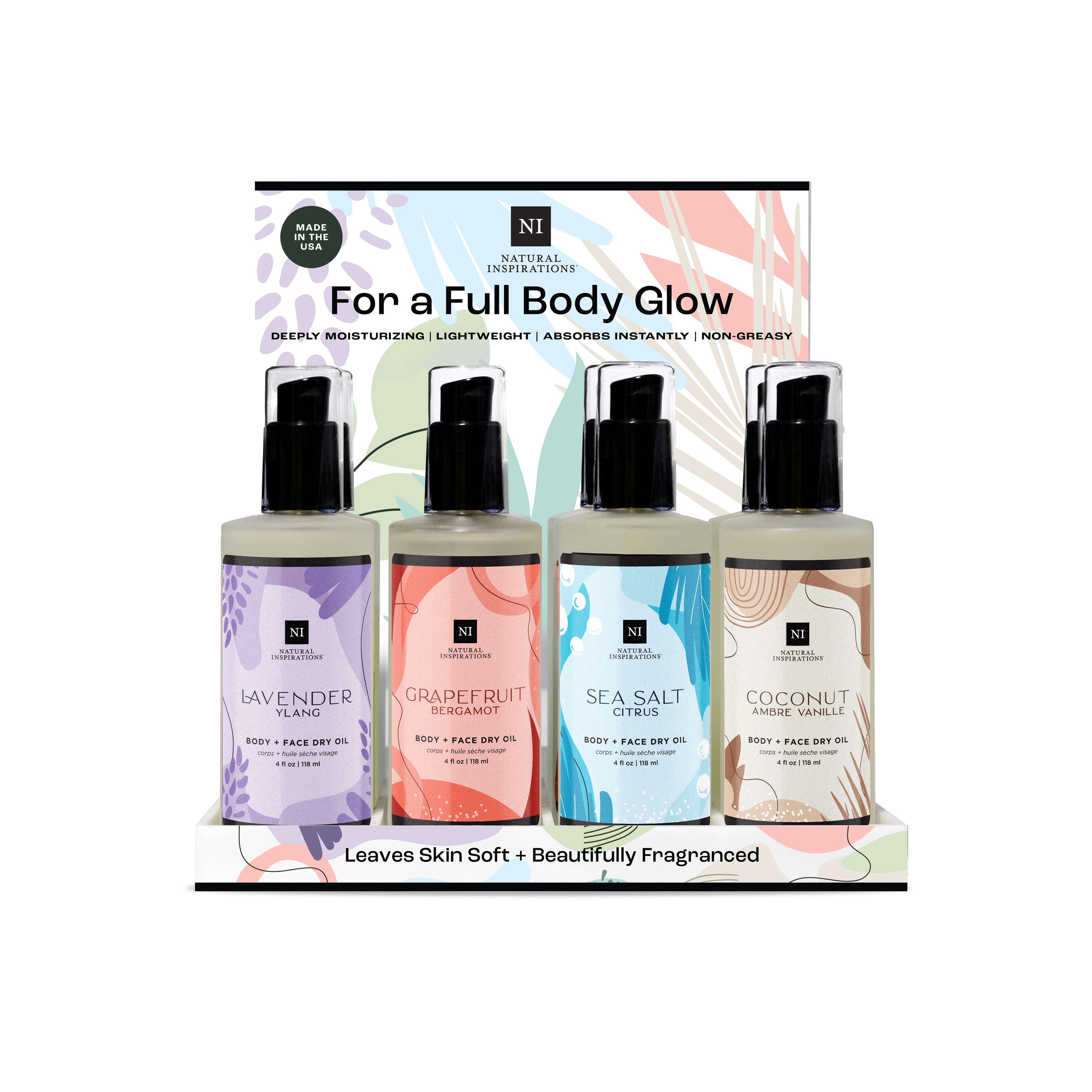 Body + Face Dry Oil Display (EMPTY)