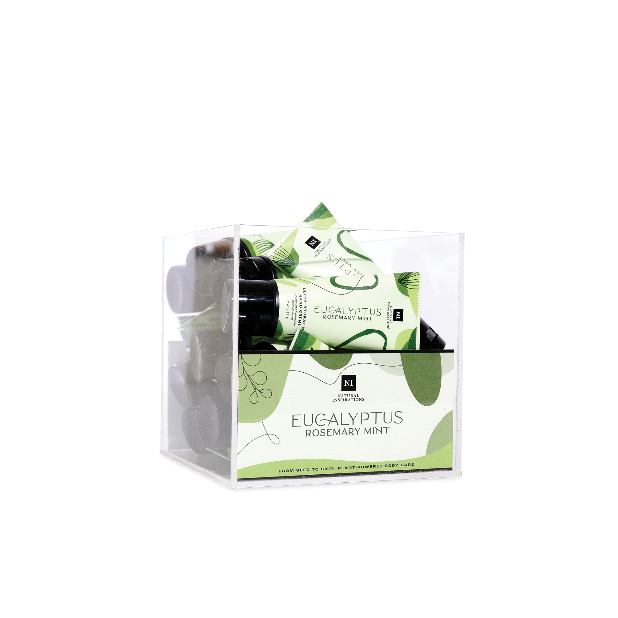 Eucalyptus Rosemary Mint Mini Hand Crème Acrylic Box Display