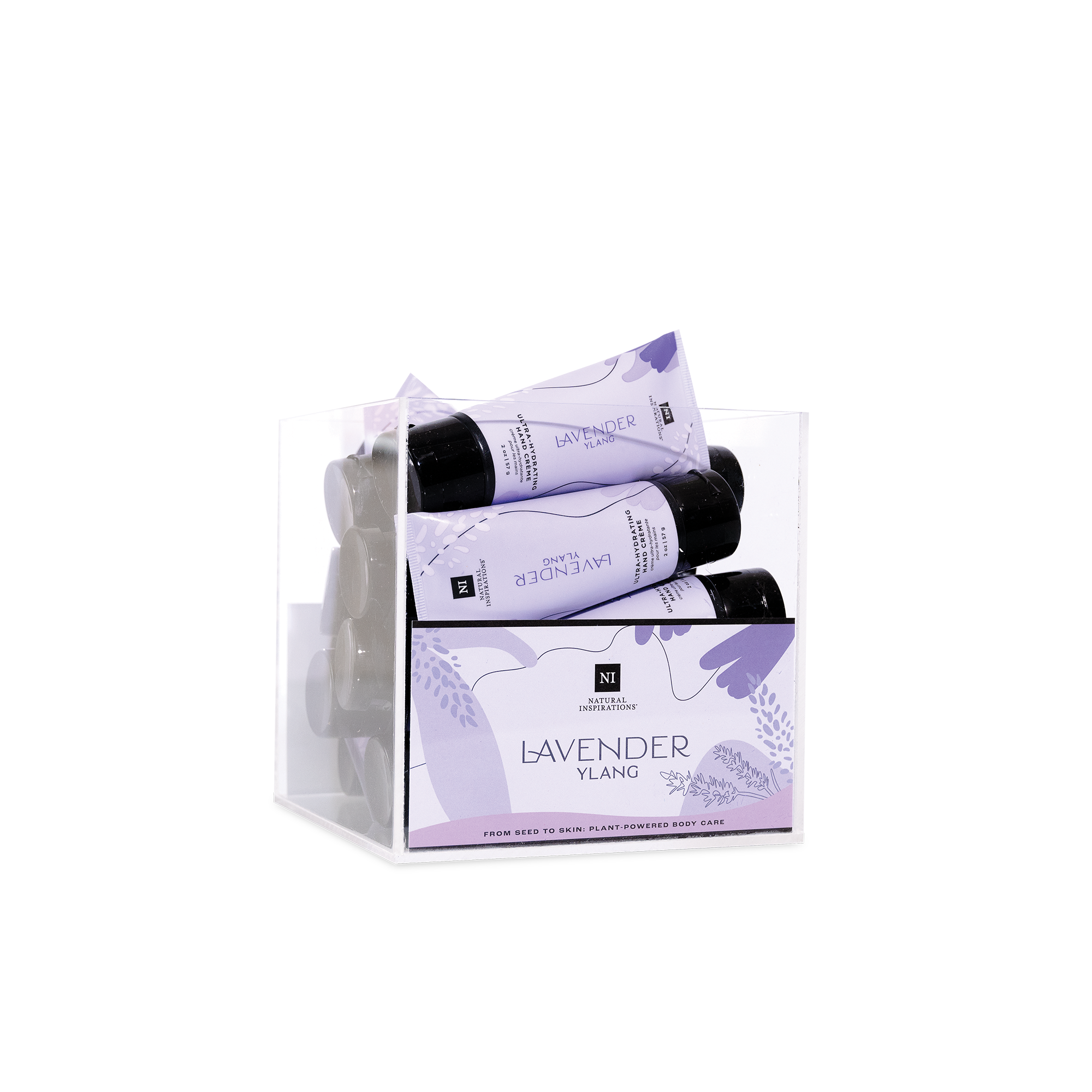 Lavender Ylang Mini Hand Crème Acrylic Box Display