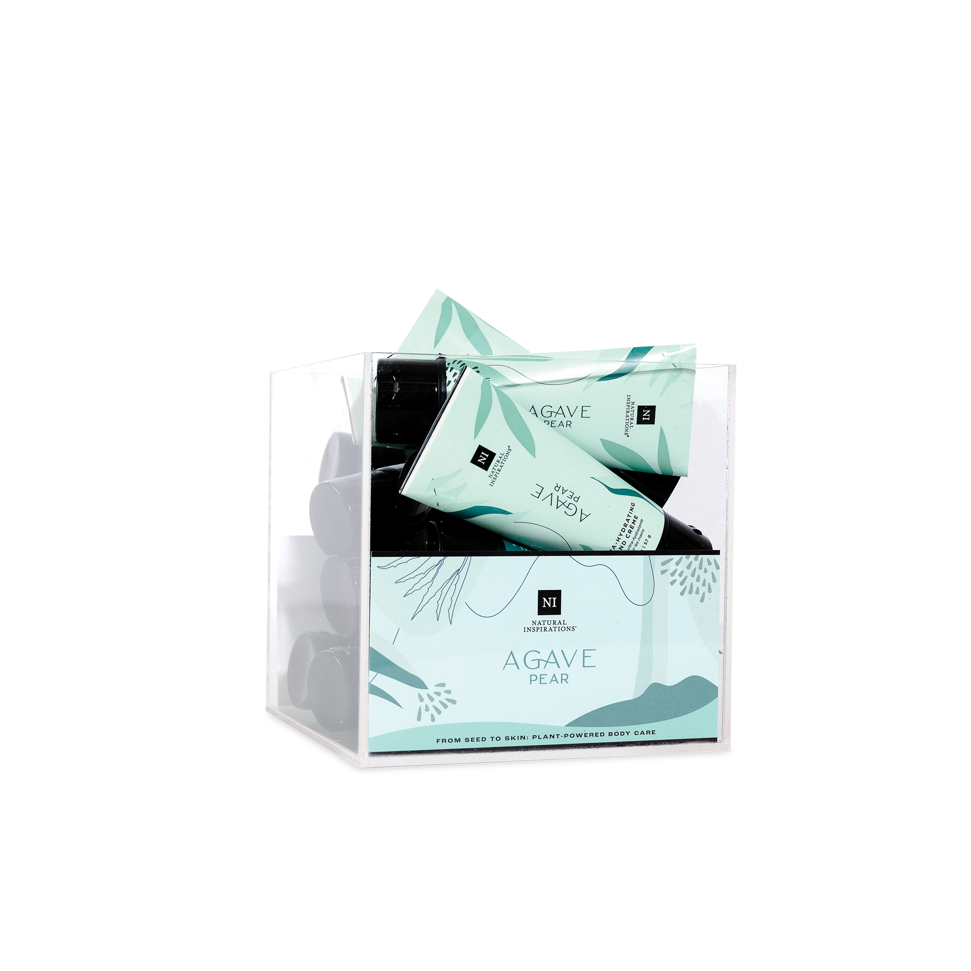 Agave Pear Mini Hand Crème Acrylic Box Display