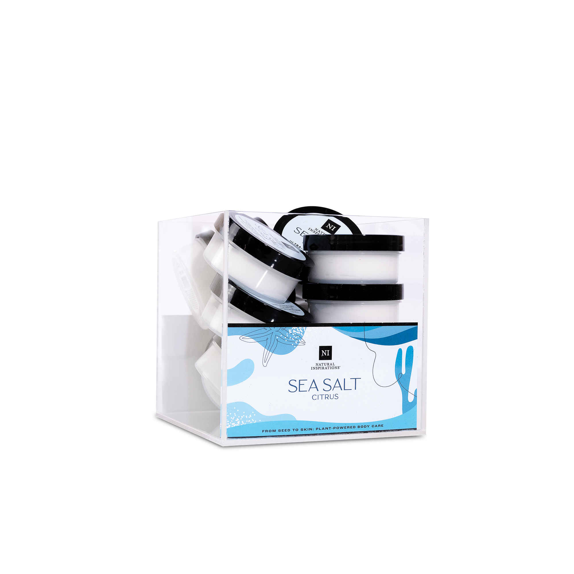 Sea Salt Citrus Mini Body Butter Acrylic Box Display