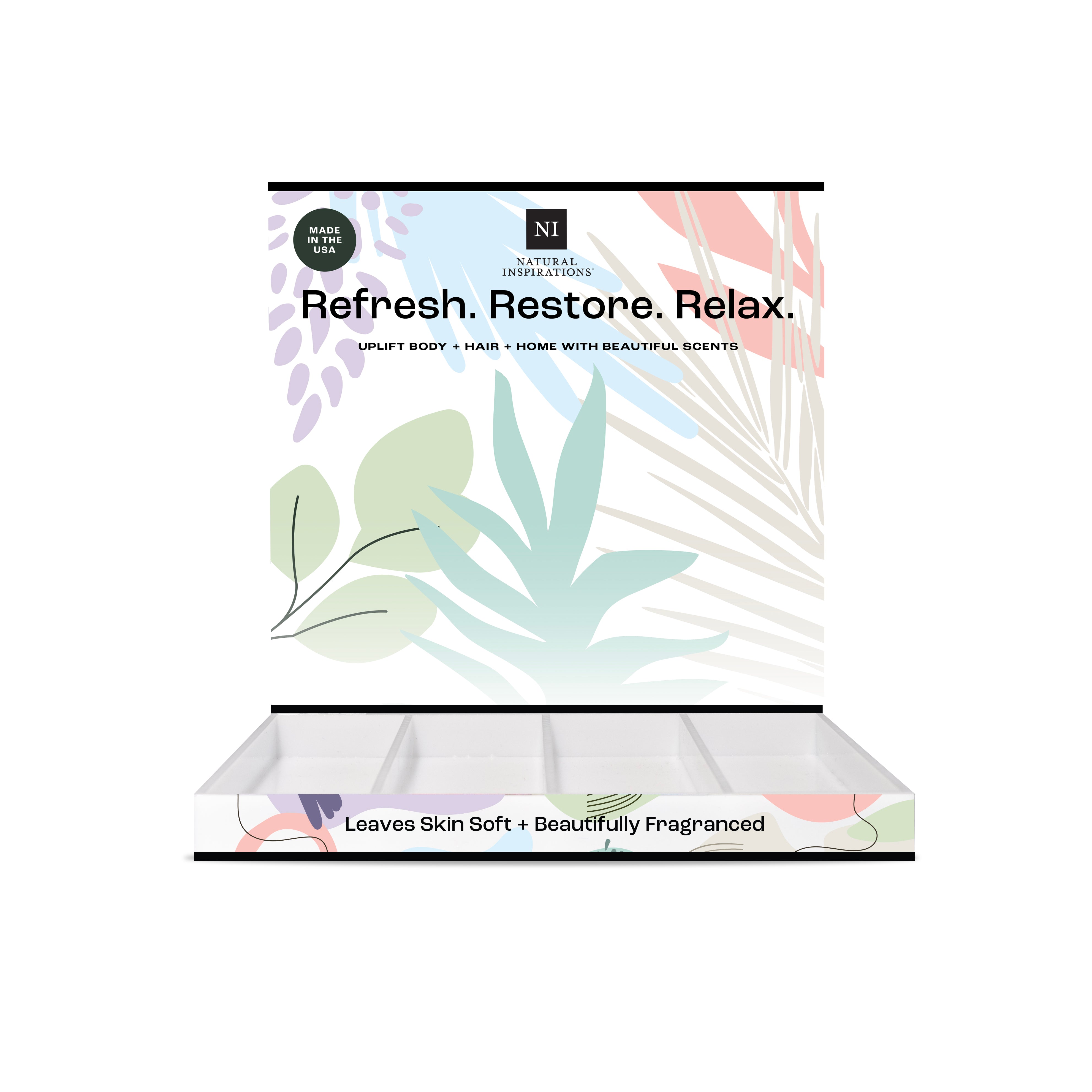 empty natural inspirations fragrance mist display