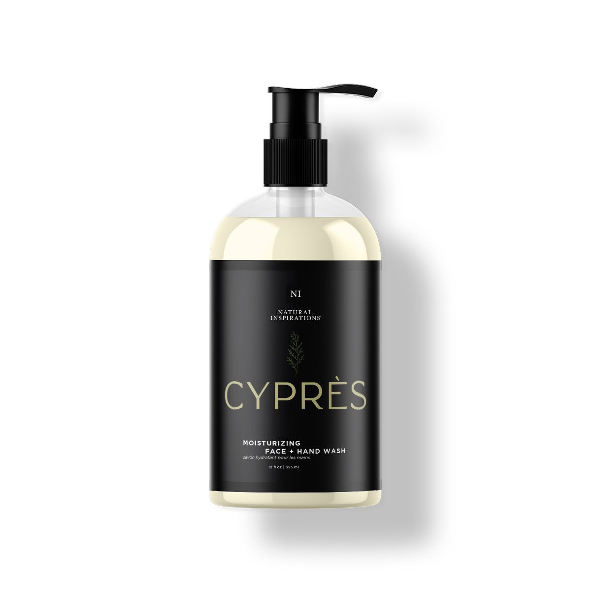 Natural Inspirations Cypres Moisturizing Hand Wash bottle on a white background.