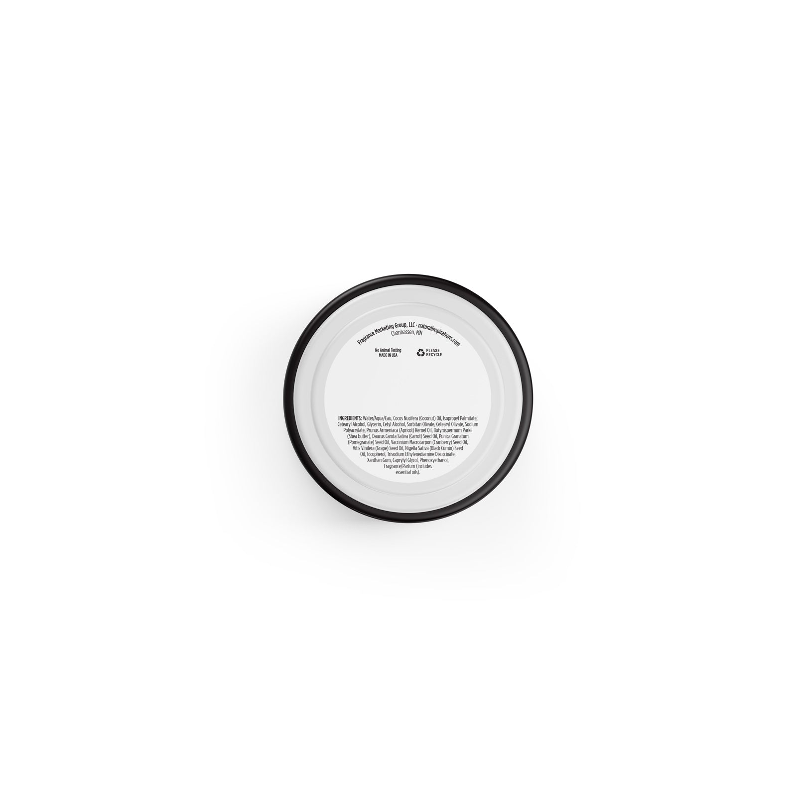 back of mini body butter