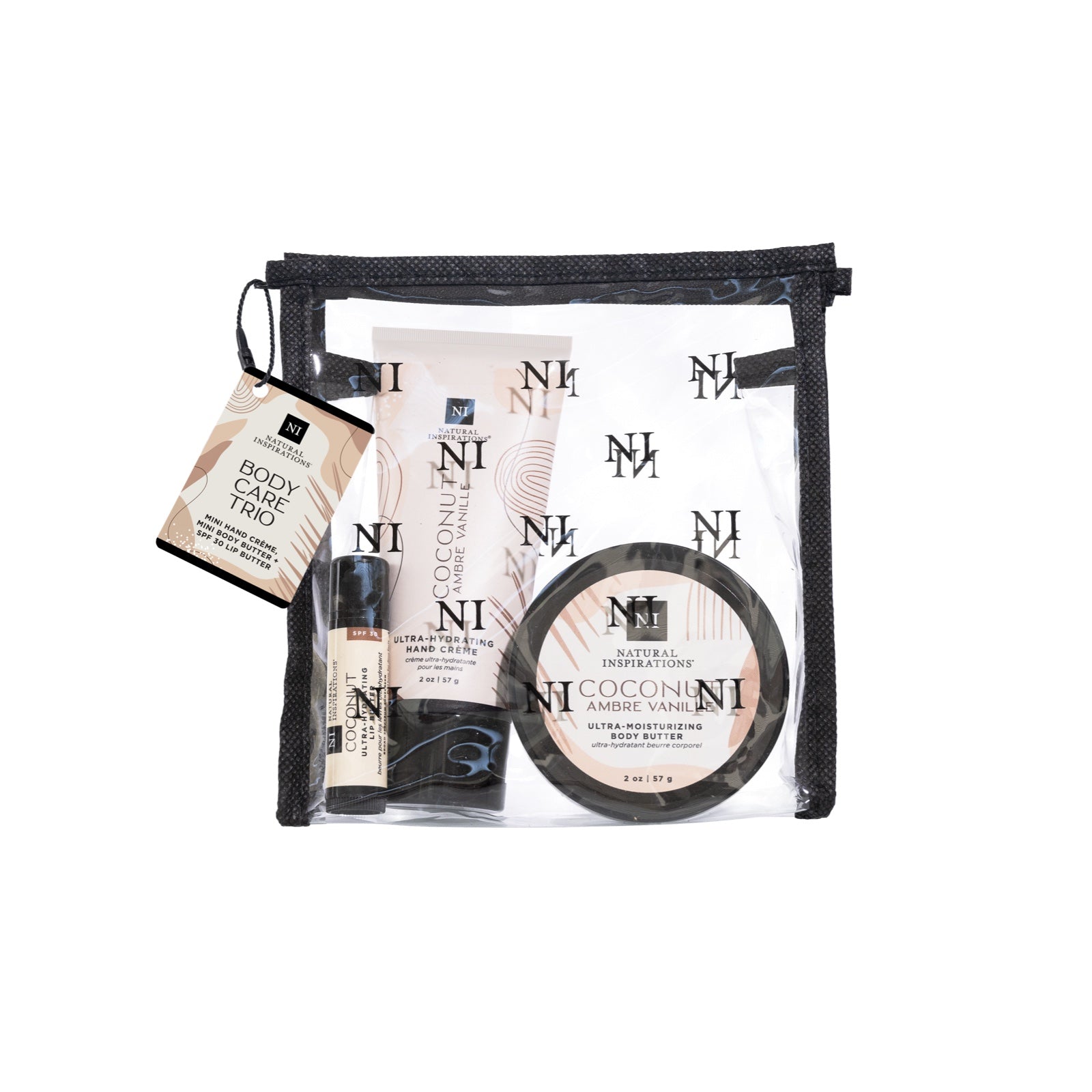 coconut ambre vanille body care trio gift set