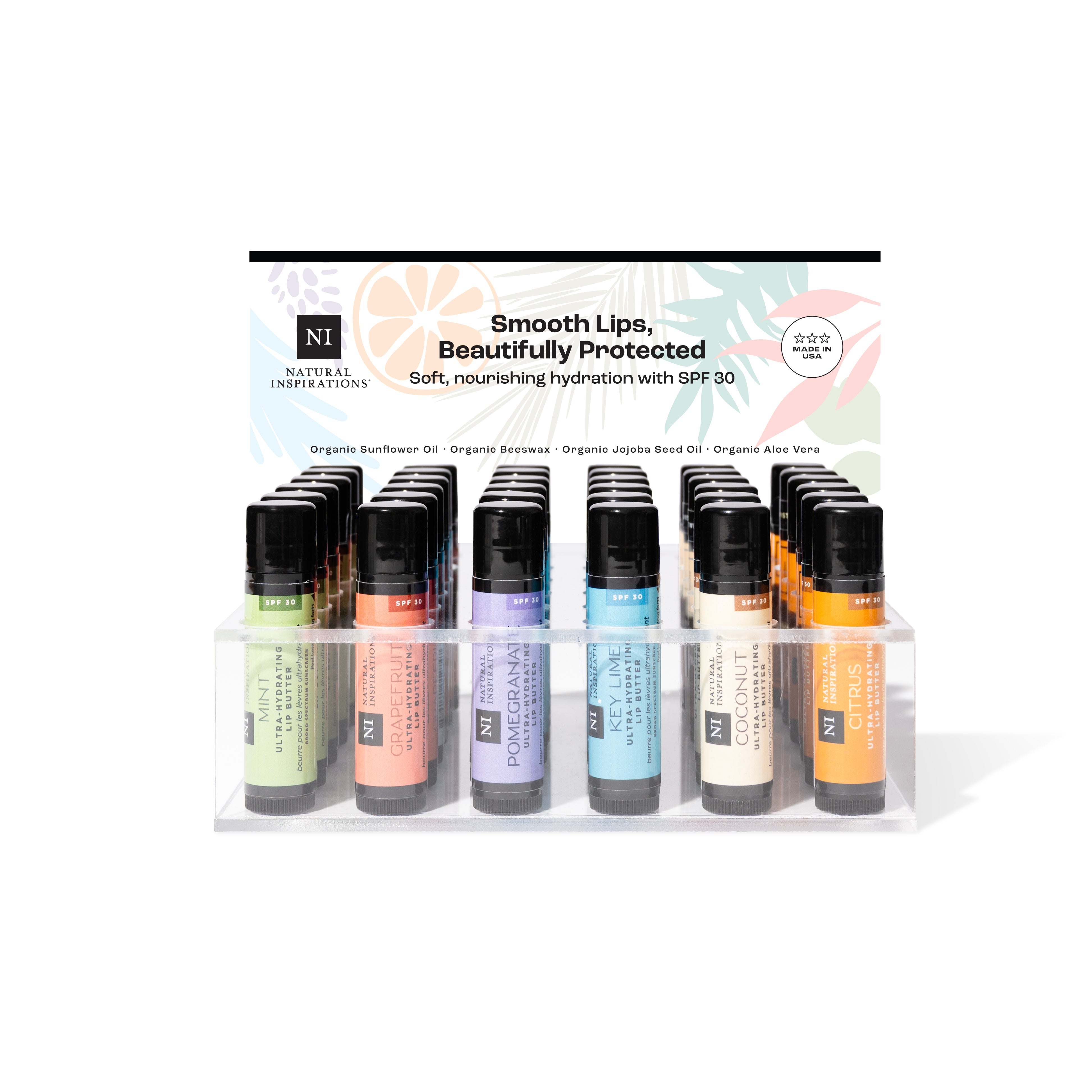 SPF 30 Lip Butter Acrylic Display