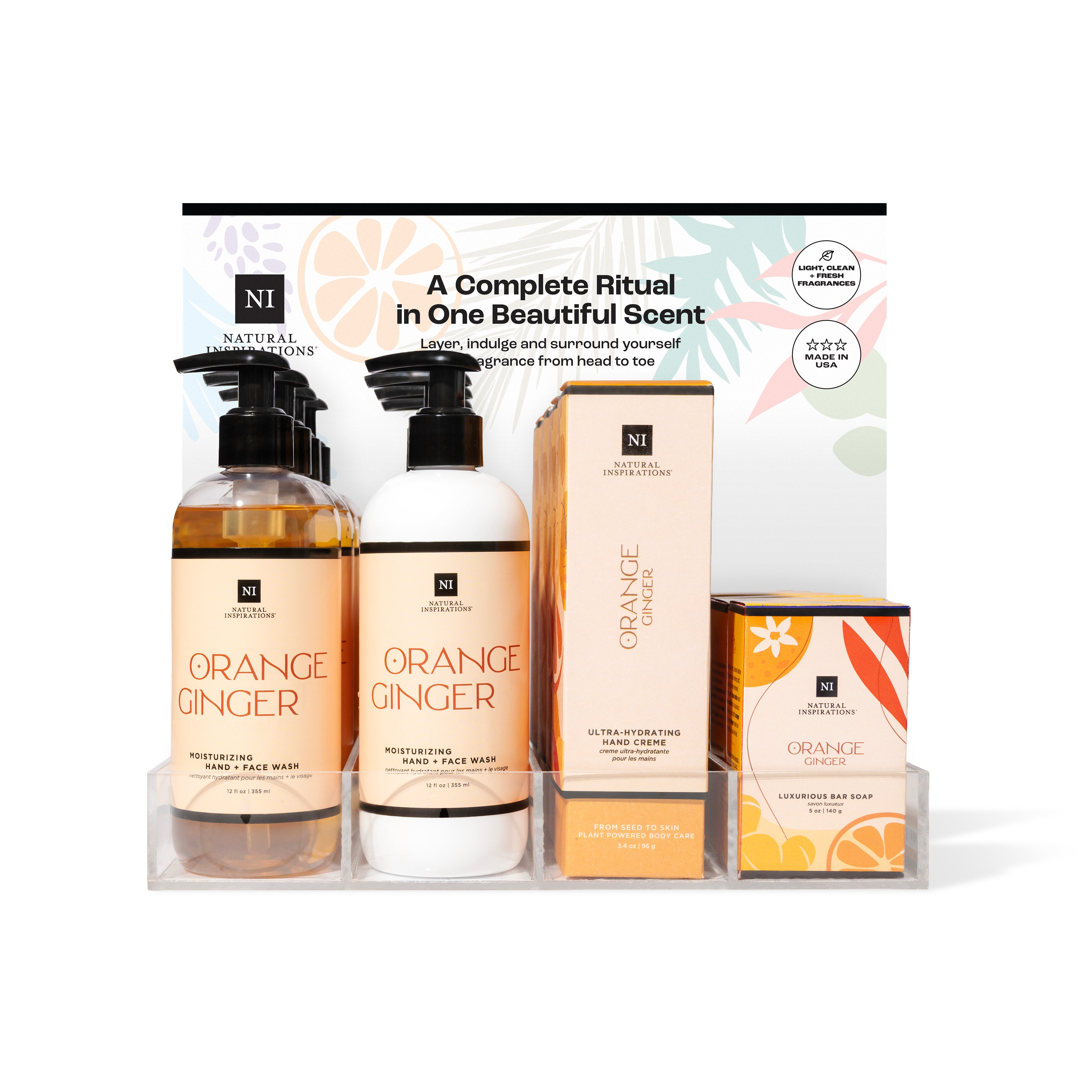 EMPTY Luxurious Spa Collection Acrylic Display