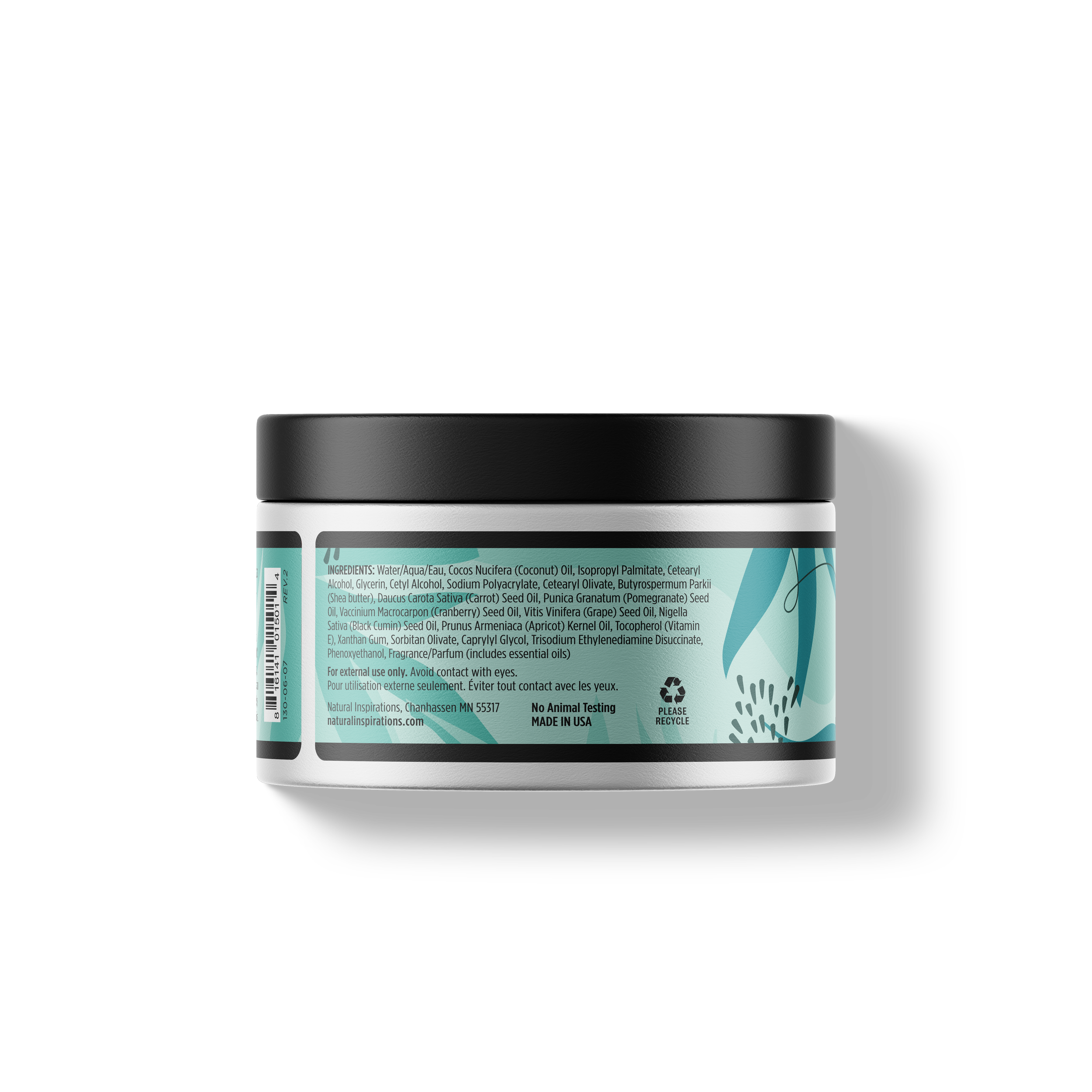 back of agave pear body butter